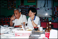 대만본부에서 수련을 마치고 사부님과 함께